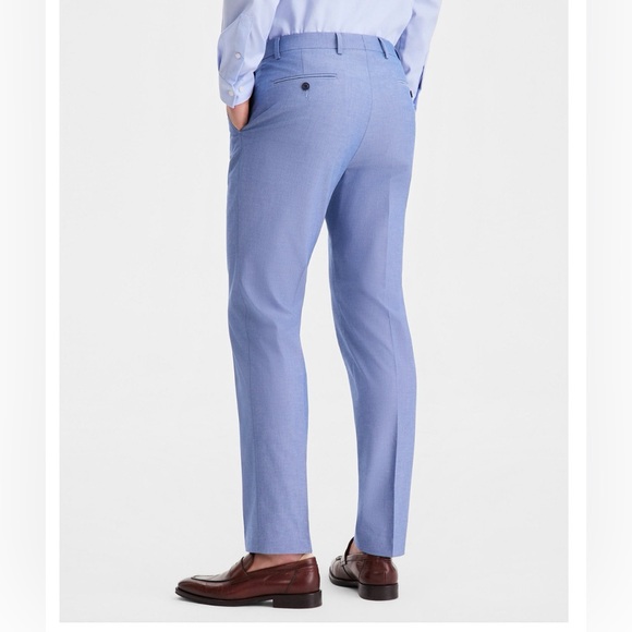 Tommy Hilfiger TH Flex Cotton Men's Suit- Sky blue - Picture 3 of 6